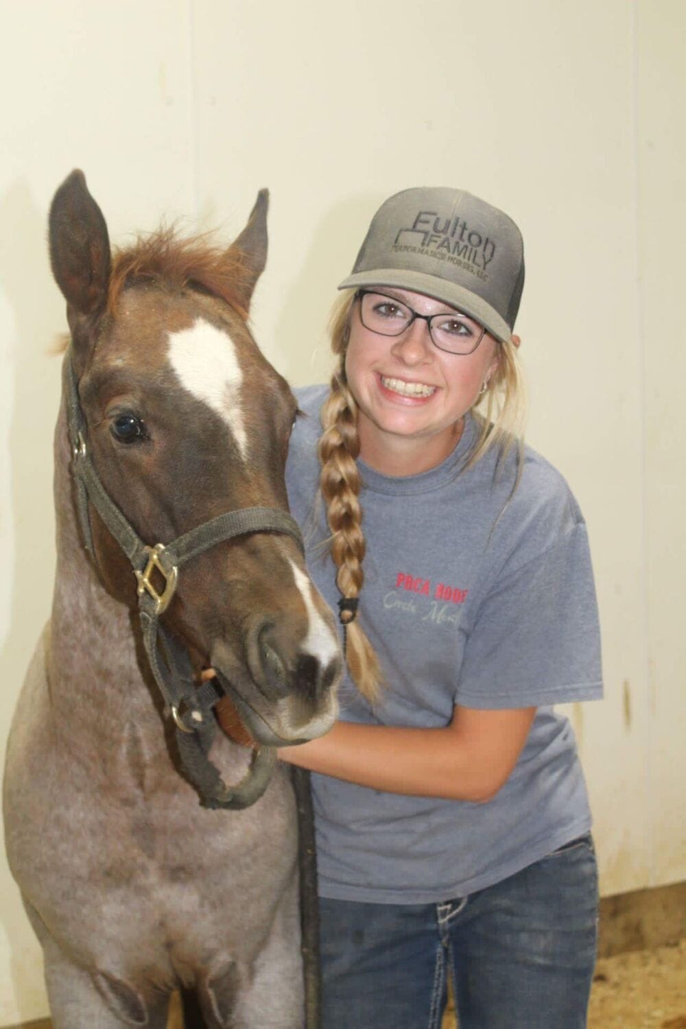 2018 Red roan stallion. Sire: Freckles Ta Fame. Dam: Streakin French Grey Streak of Fling x French TJ Grey
