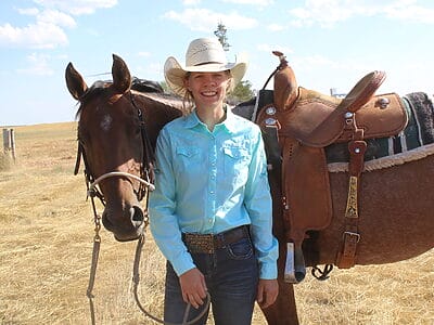 Alexis and her barrel mare