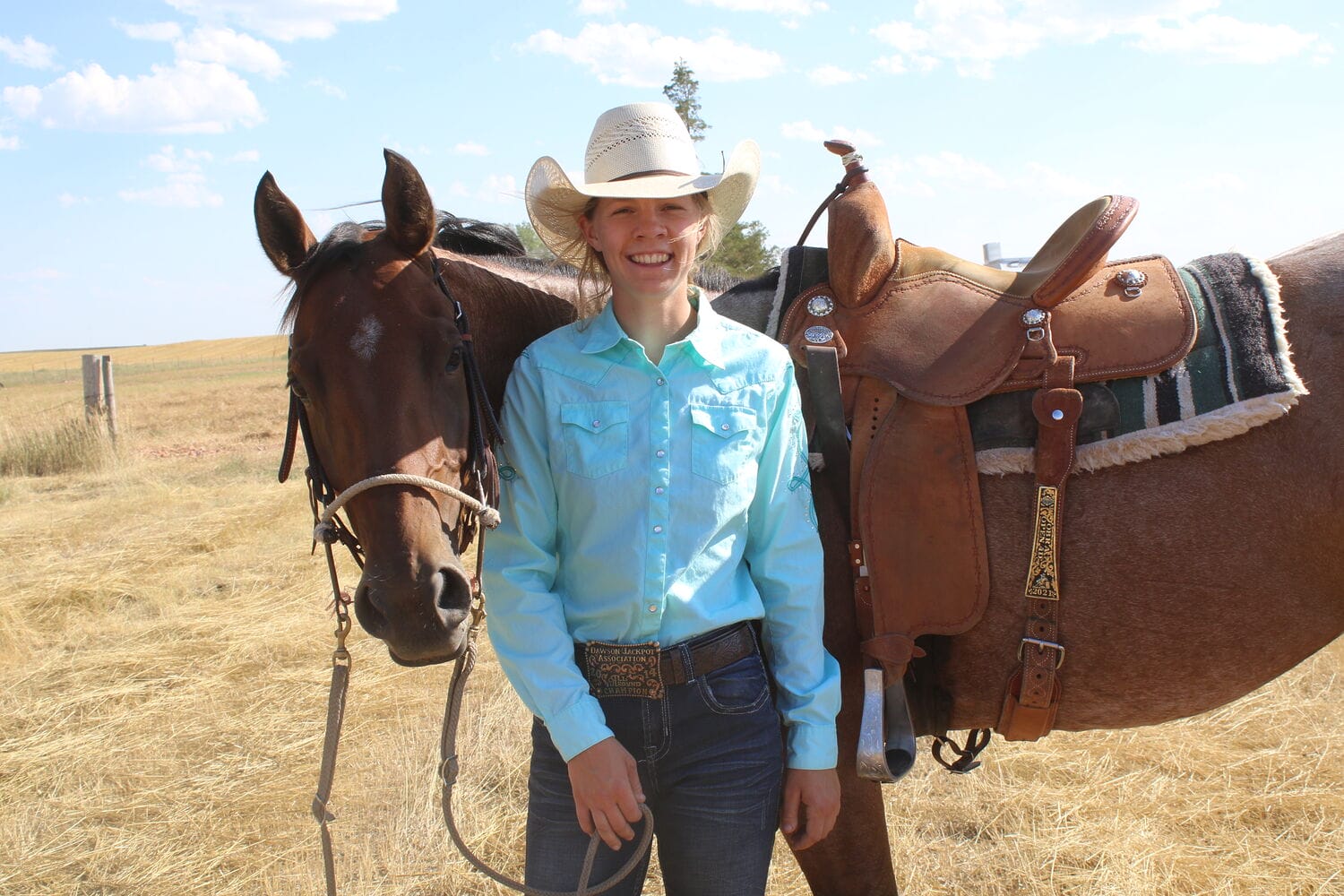 Alexis and her barrel mare